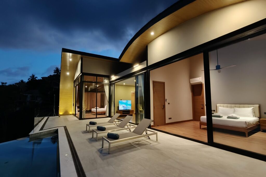 Villa Tenament: A Modern Hillside Retreat with Breathtaking Sea Views in Koh Samui